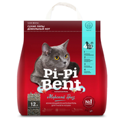 Pi-Pi Bent Морской бриз Комкующийся глиняный наполнитель для кошек