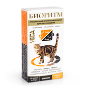Биоритм Витамины для кошек со вкусом курицы, 48 таблеток