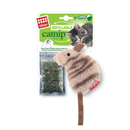 GiGwi Игрушка для кошки Мышка с кошачьей мятой – интернет-магазин Ле’Муррр
