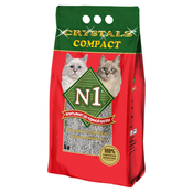 N1 Crystals Compact Комкующийся глиняный наполнитель для кошек (антибактериальный)