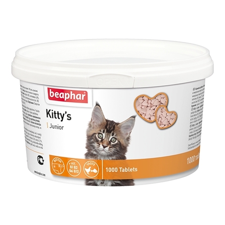Beaphar Kitty's Junior Витаминизированное лакомство для котят (дополнительный комплекс), 1000 таблеток – интернет-магазин Ле’Муррр